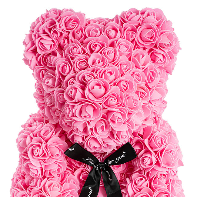 Rose Bear Tiffany Large Pink (35cmH)