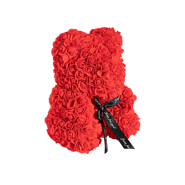 Rose Bear Tiffany Large Red (35cmH)