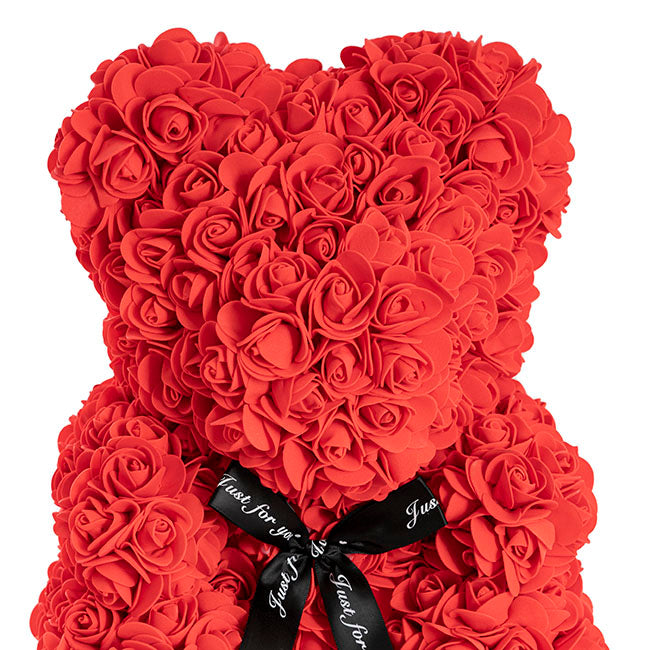 Rose Bear Tiffany Large Red (35cmH)