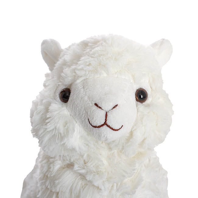Fuzzy Wuzzy Plush Llama White (24cmHT)