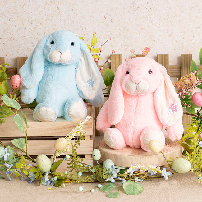 Oscar Bunny With Long Ears Light Blue (29cmST)