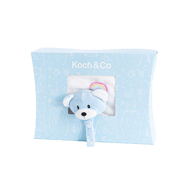 Baby Gift Box Bear Comforter And Blanket Baby Blue
