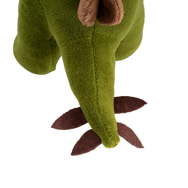 Boris Stegosaurus Dinosaur Plush Toy Olive Green (20cmHT)
