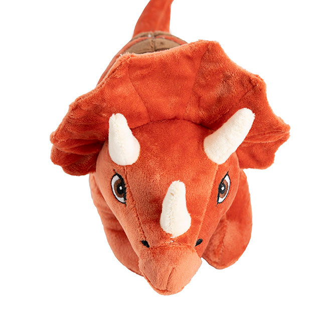 Tank Triceratops Dinosaur Plush Toy Orange (20cmHT)