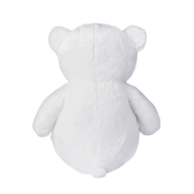 Kyle Bear With Brown Bow White (52cmST)