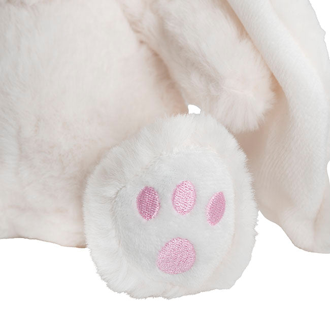 Molly Long Ears Bunny Plush Soft Toy White (21cmST)