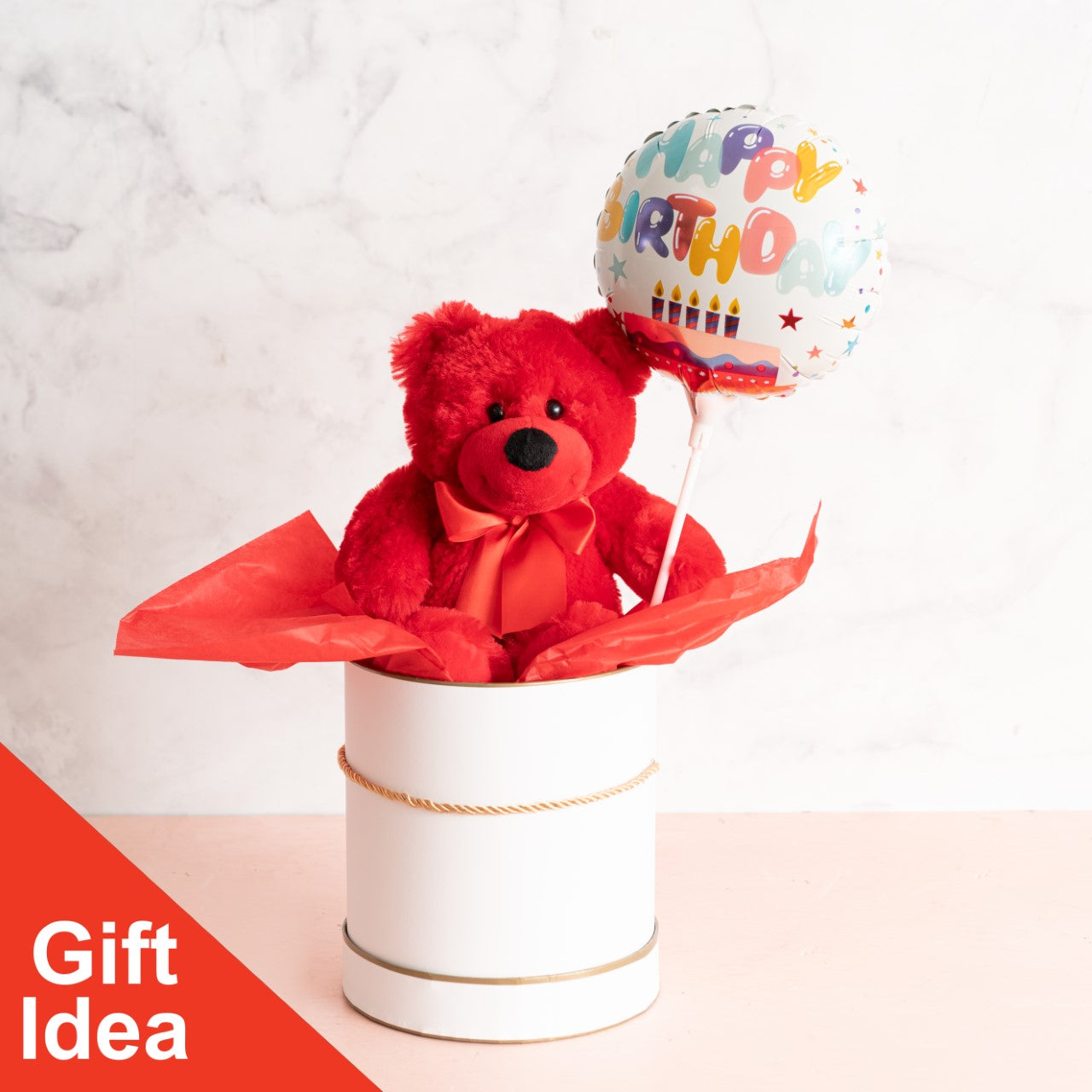 Jelly Bean Teddy Bear Red (20cmST)